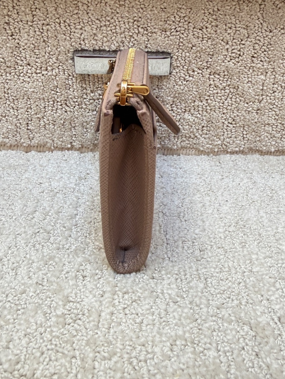 Prada Half Wallet in Beige - Picture 7 of 10